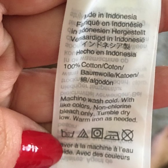 3/$25 MADEWELL Modern Slide Tie Short Sleeve Top - Picture 5 of 6